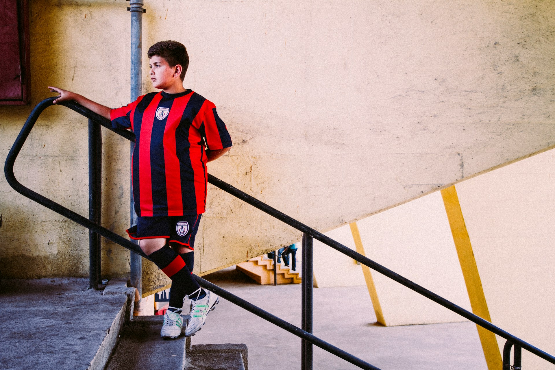 Jóvenes futbolistas chilenos